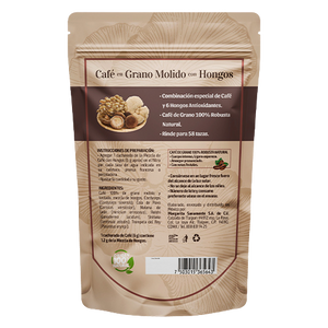Café en Grano Molido con Hongos