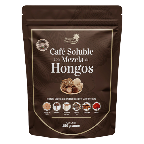 Café Soluble con Mezcla de Hongos