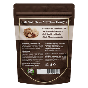 Café Soluble con Mezcla de Hongos